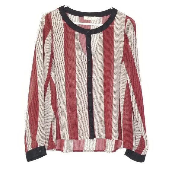 Elodie Tops - 🌺5/$25🌺 Elodie Sheer Long Sleeve Blouse